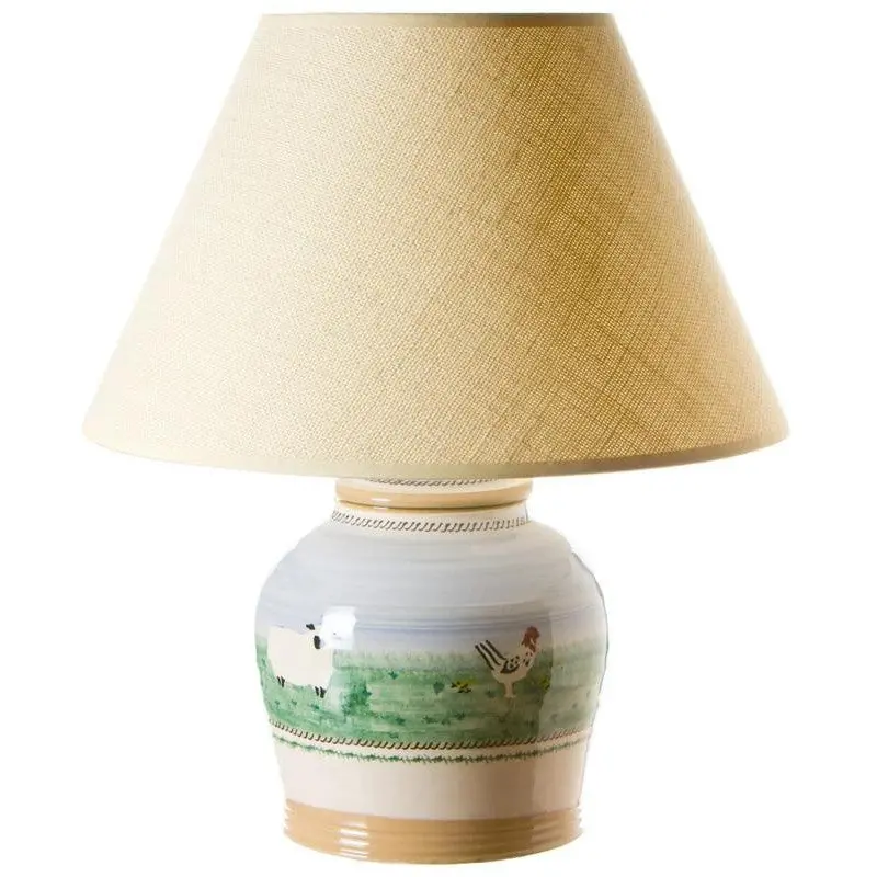 Nicholas Mosse Assorted Animals Landscape 7-Inch Table Lamp With Shade 1