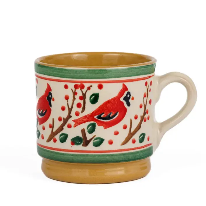 Nicholas Mosse Berry Bird Small Ceramic Mug – Compact Hand-Thrown Morning Cup 1