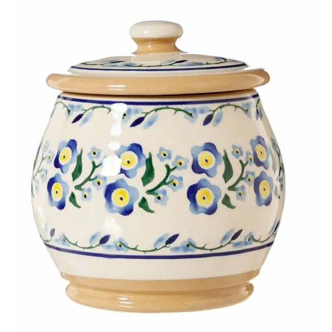 Nicholas Mosse Forget Me Not Small Round Lidded Storage Jar 1