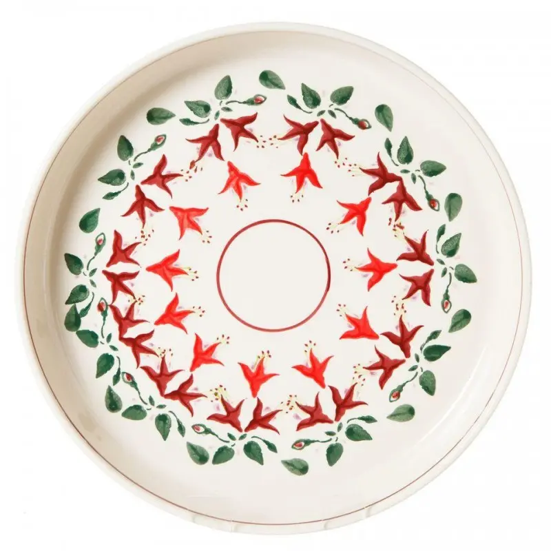 Nicholas Mosse Fuchsia Large Quiche Baking Dish 1
