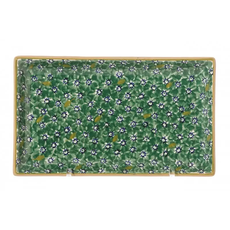 Nicholas Mosse Lawn Green Medium Rectangular Plate 1