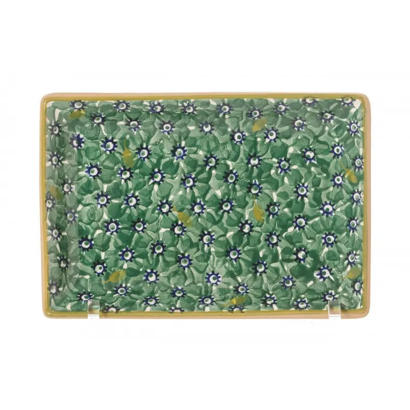 Nicholas Mosse Lawn Green Small Rectangular Plate 1