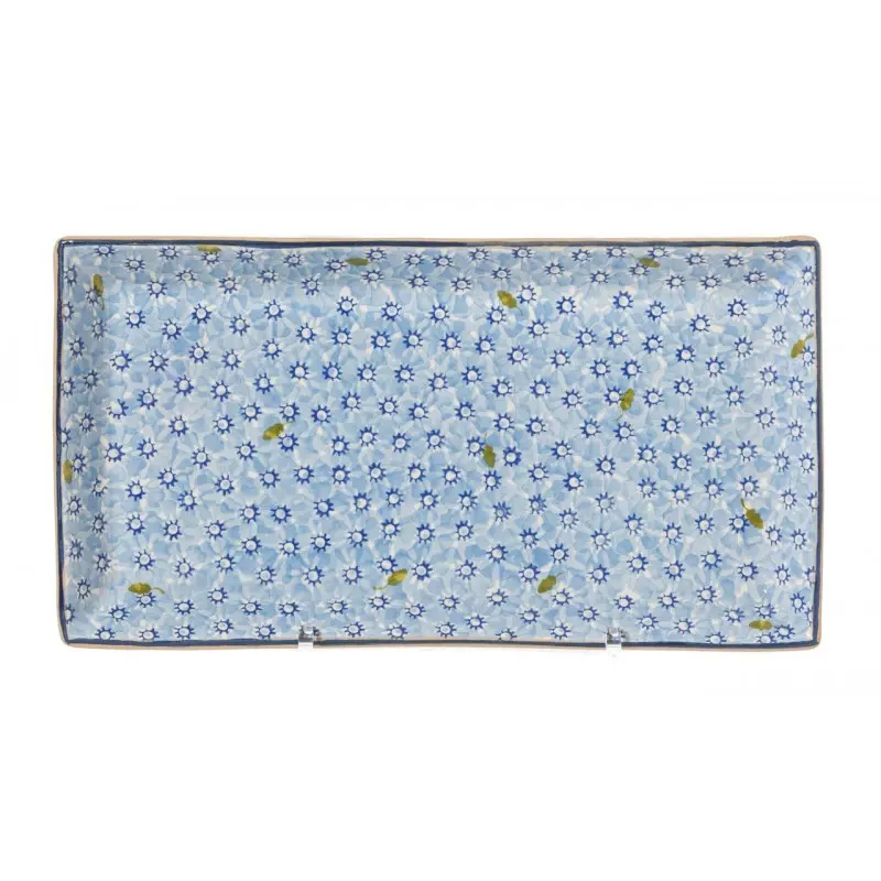Nicholas Mosse Lawn Light Blue Large Rectangular Serving Plate 1