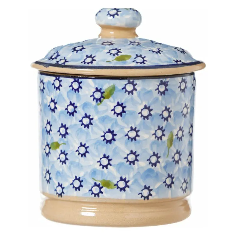 Nicholas Mosse Lawn Light Blue Lidded Ceramic Sugar Bowl 1