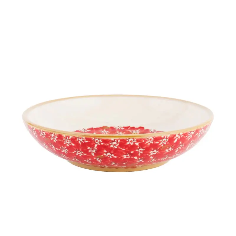 Nicholas Mosse Lawn Red Everyday Bowl – Traditional Irish Ceramic Dishware 1