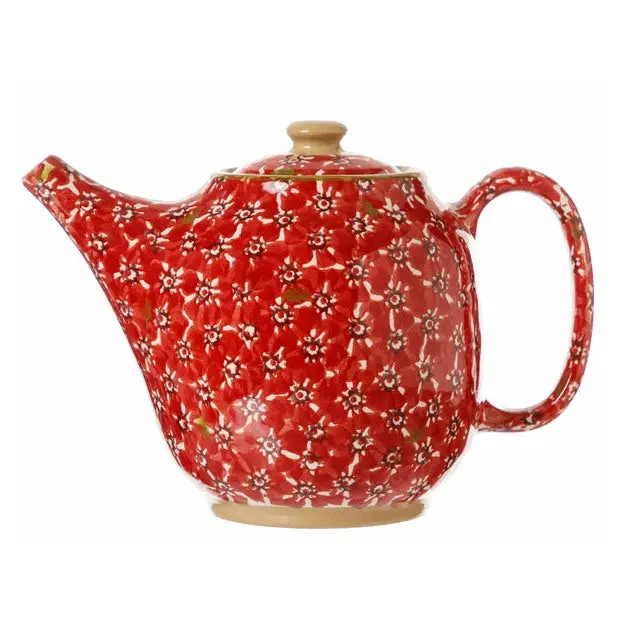 Nicholas Mosse Lawn Red Handcrafted Ceramic Teapot 1