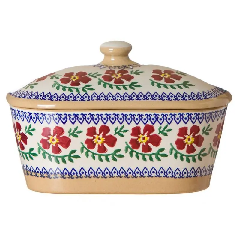Nicholas Mosse Old Rose Covered Butter Dish 1