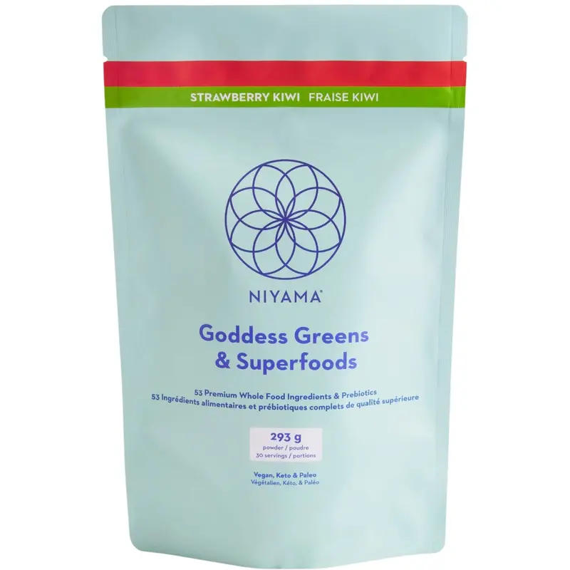 Niyama Strawberry Kiwi Goddess Greens & Superfoods Powder (292G) 1