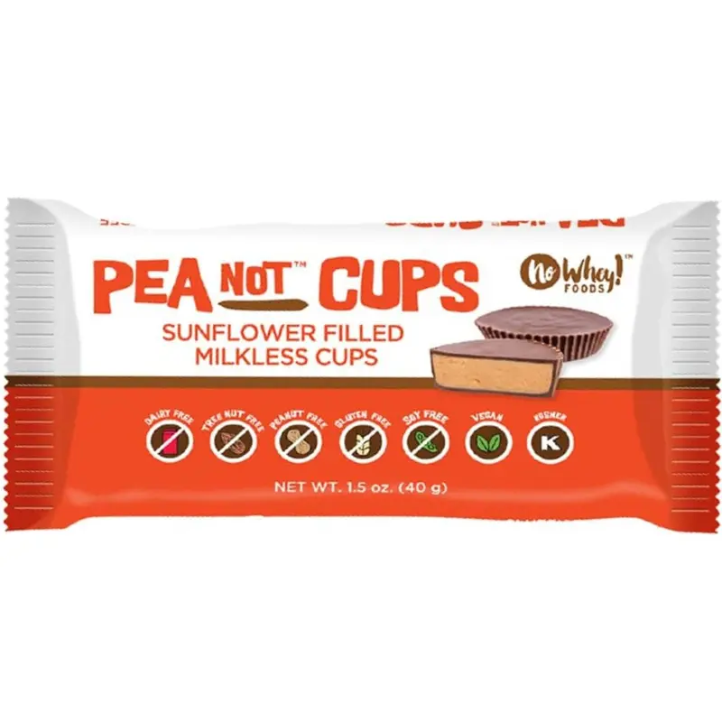 No Whey Foods Peanot Cups – Dairy-Free Chocolate Peanut Butter Cups (42G) 1