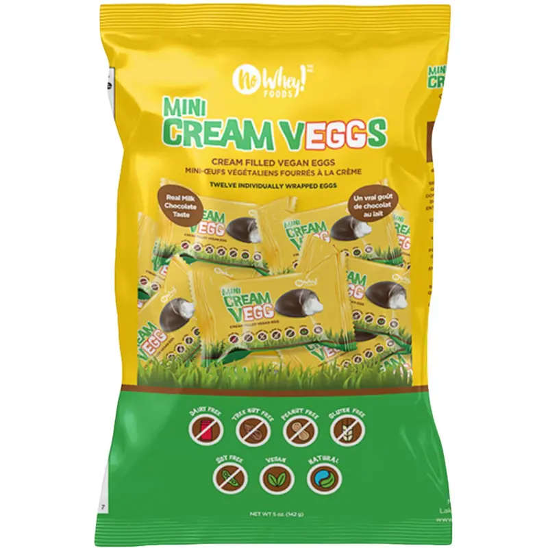 No Whey Foods Vegan Mini Cream Easter Eggs – Chocolatey Flavor (142G) 1