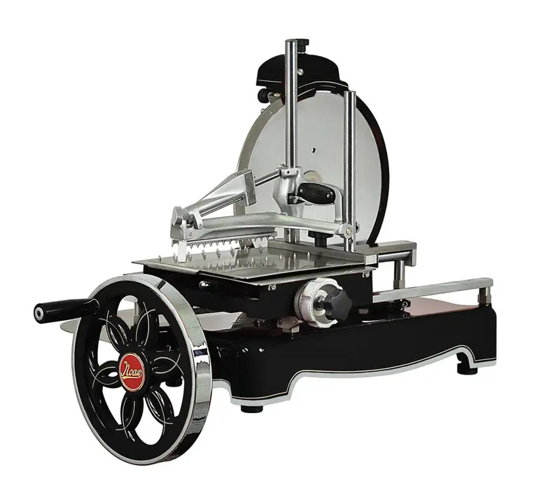 Noaw Ns320Mb Traditional Black Flywheel Meat Slicer – Manual Feed 1