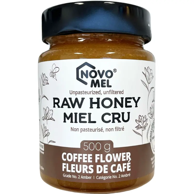 Novo Mel Raw Organic Coffee Flower Honey – 500G Jar 1