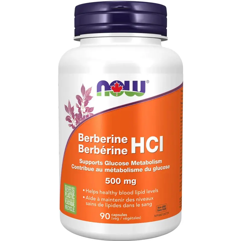 Now Berberine Hcl 500Mg – Premium Blood Sugar & Metabolic Support Capsules (90 Count) 1