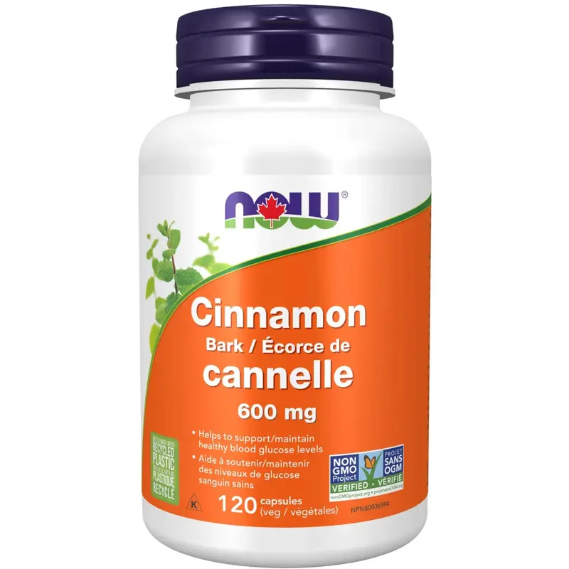 Now Cinnamon Extract 600 Mg – 120 Veg Capsules 1