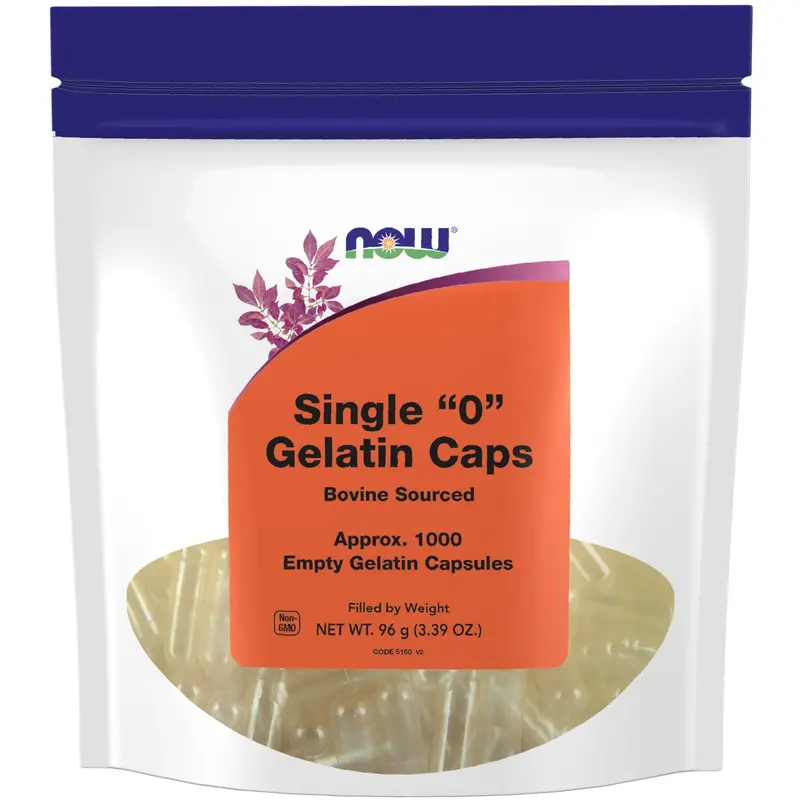 Now Empty Gelatin Capsules – Size '0' (1000 Count) 1