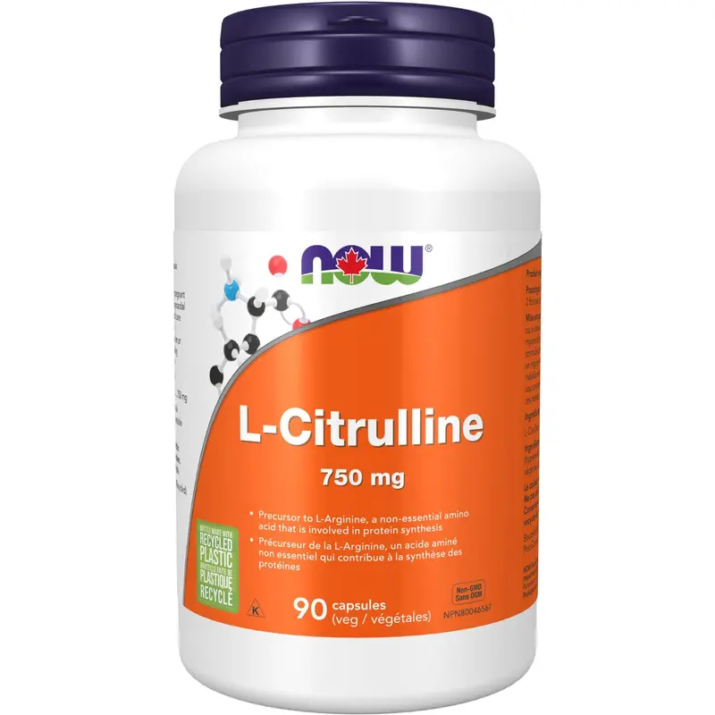 Now Foods Canada L-Citrulline Dietary Supplement – 750 Mg Capsules (90 Count) 1