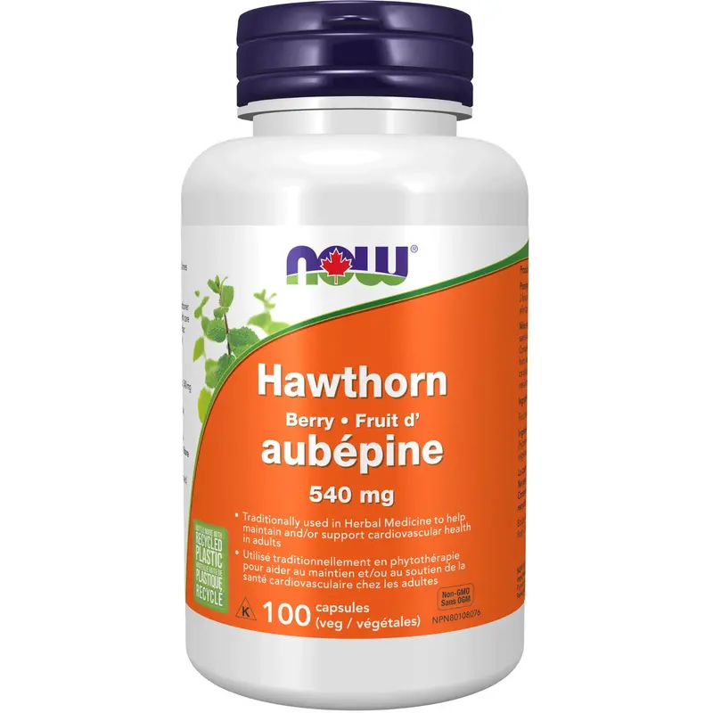 Now Hawthorn Berry Extract Capsules – 550Mg, 100 Count 1