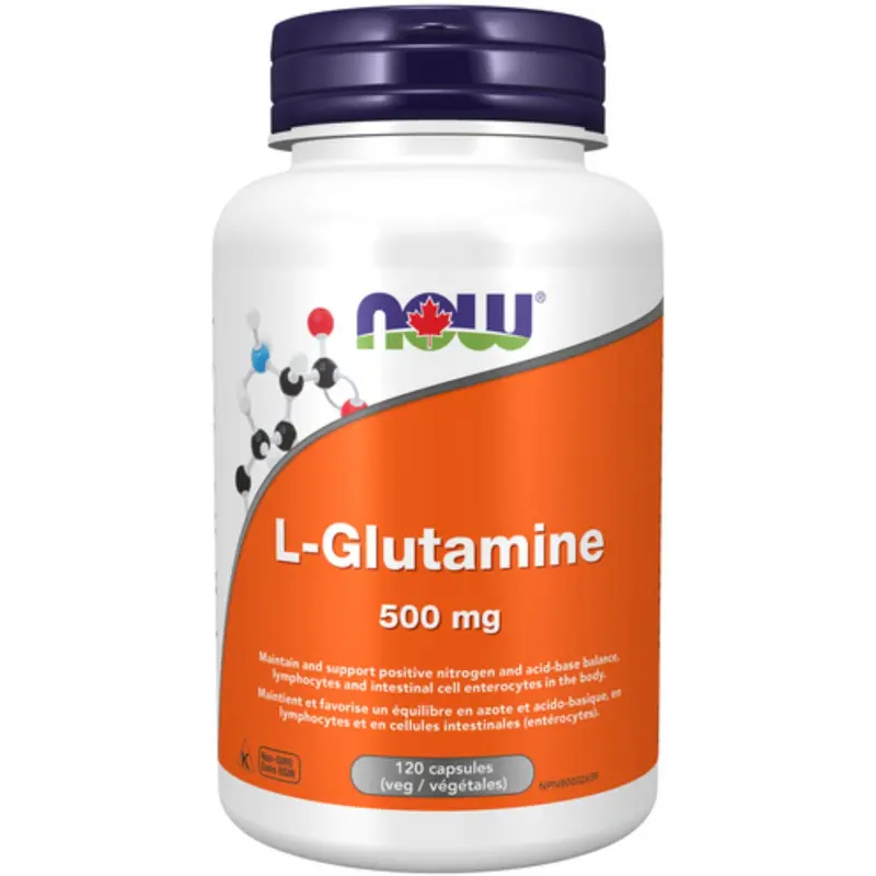 Now L-Glutamine 500 Mg – 120 Veg Capsules 1