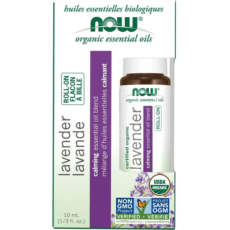 Now Organic Lavender Essential Oil Roll-On – Soothing 10Ml Travel Size 1