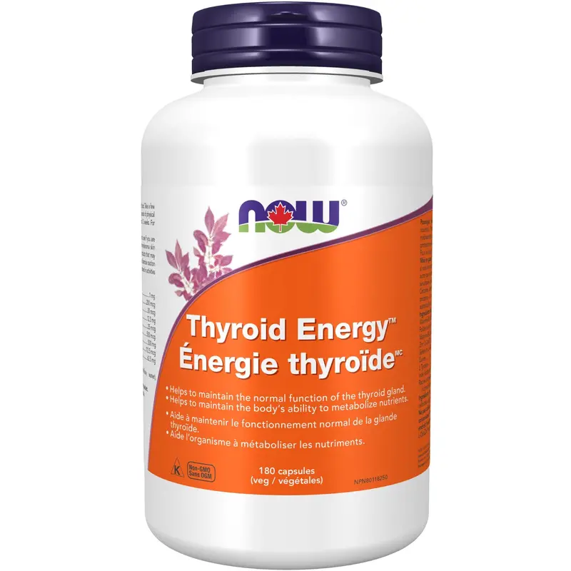 Now Thyroid Energy Support Supplement – Herbal & Nutrient Blend – 90 Capsules 1