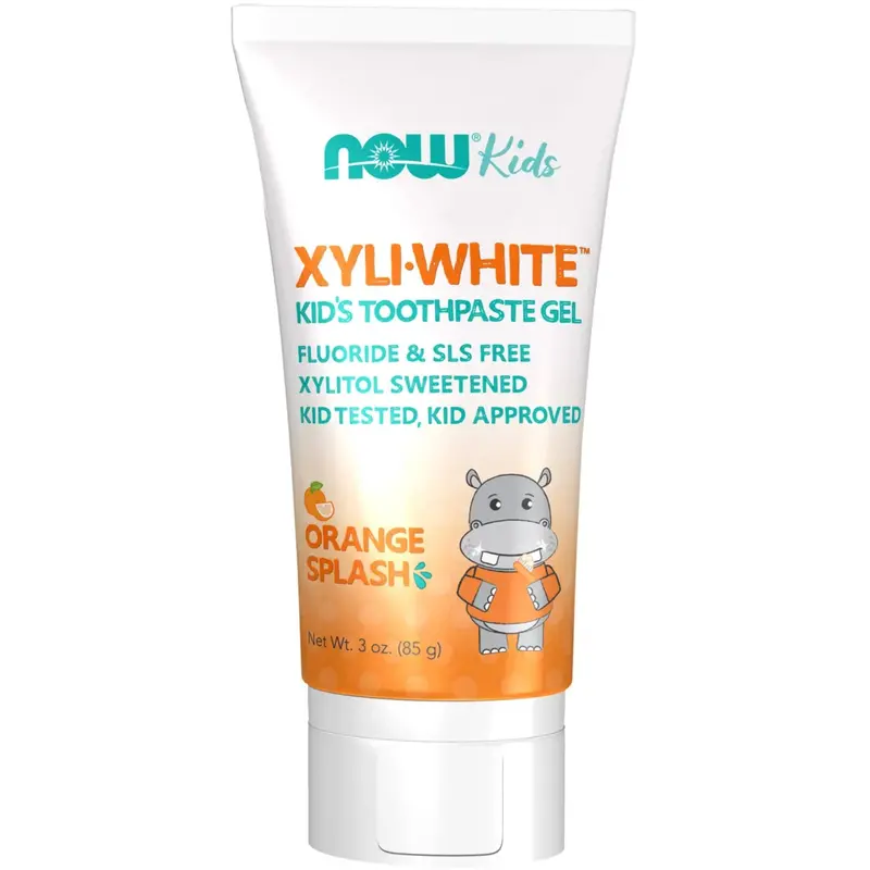 Now Xyliwhite Kids Toothpaste Gel – Orange Splash, 85G 1