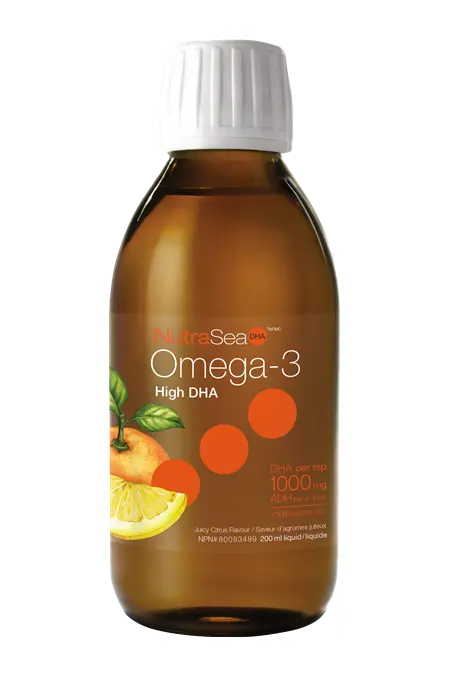 Nutrasea Dha Omega-3 Citrus Liquid – 200Ml (1000Mg Per Serving) 1