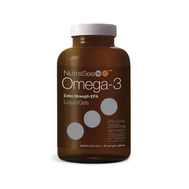 Nutrasea Hp+D Omega-3 Fish Oil – High-Potency Formula, 60 Softgels 1