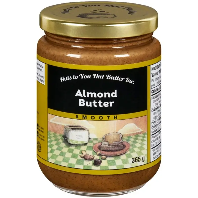 Nuts To You Almond Butter – 365G Smooth Spread 1