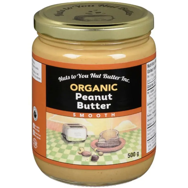 Nuts To You Organic Smooth Peanut Butter – 500 G Creamy Plant-Based Spread 1