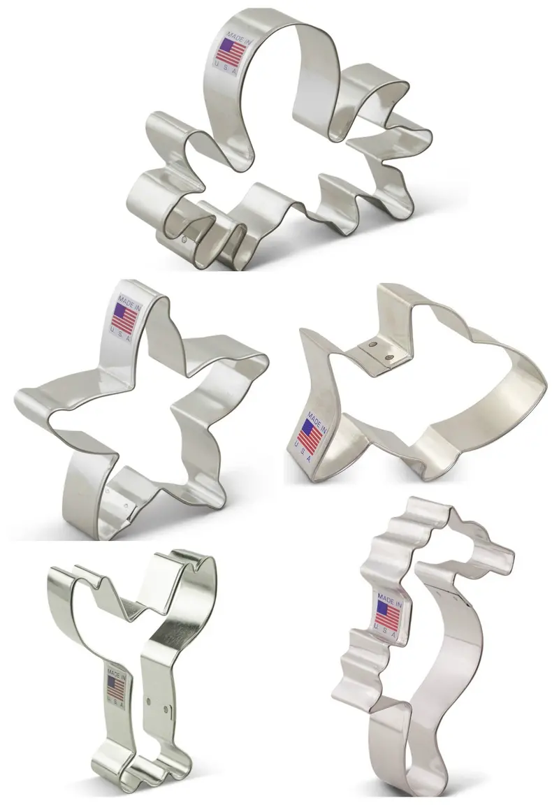 Ocean-Inspired Sea Creature Cookie Cutter Collection – Mermaid & Marine Theme 1