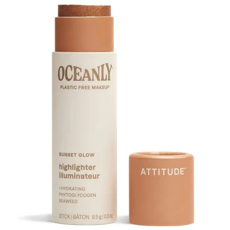 Oceanly Cream Highlighter Stick In Sunset Glow – Warm Gold Radiance For Dimensional Glow 1
