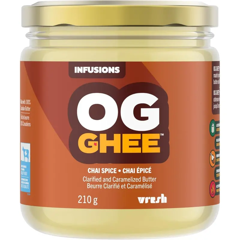 Og Ghee Chai Spice Clarified Butter – Warm Spiced, 210G 1