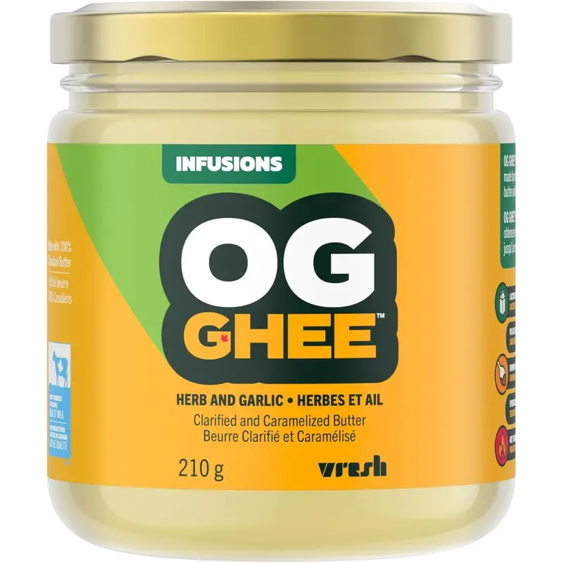 Og Ghee Herb & Garlic Infused Clarified Butter – 210G 1