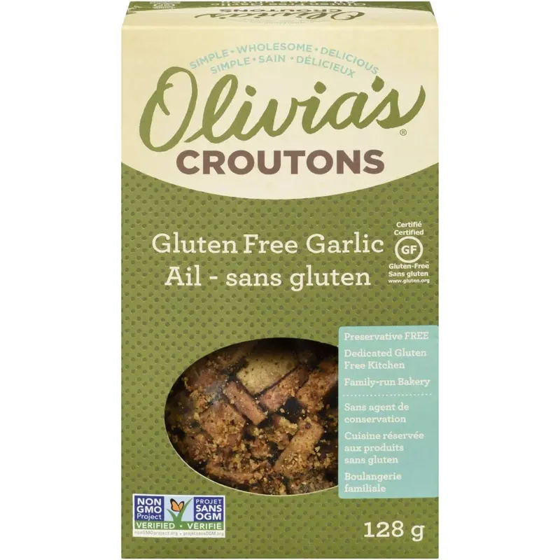Olivia'S Gluten-Free Garlic Croutons – 128 G 1