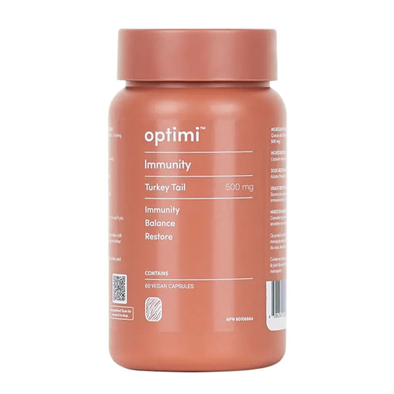 Optimi Immunity Support With Turkey Tail Mushroom – 60 Vegan Capsules 1