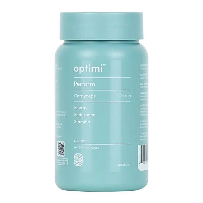 Optimi Perform Cordyceps Mushroom Supplement – 60 Vegan Capsules 1