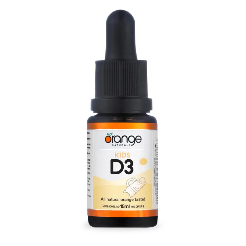 Orange Naturals Vitamin D3 Liquid Drops For Children – 400 Iu Per Drop, Orange Flavor, 15 Ml 1