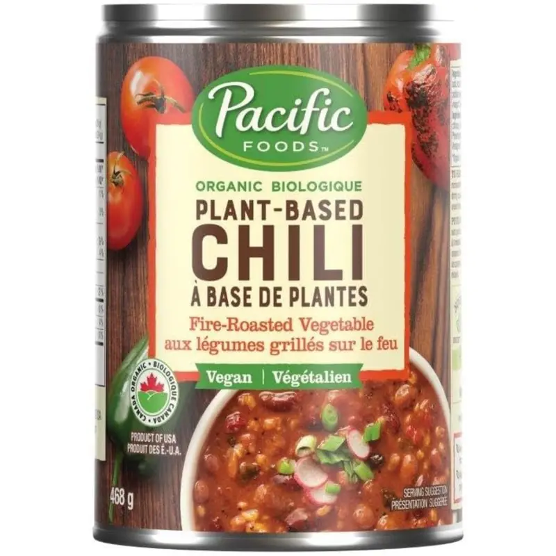 Organic Fire-Roasted Vegetable Chili – Pacific Foods, Plant-Powered, 768 G 1