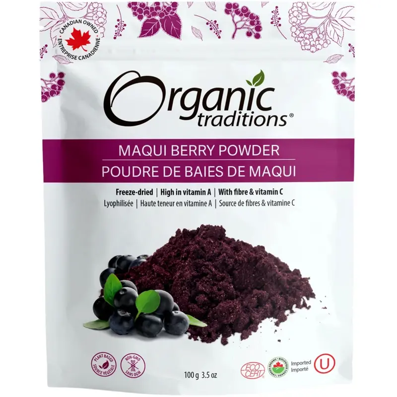 Organic Maqui Berry Powder – Freeze-Dried, 100G 1
