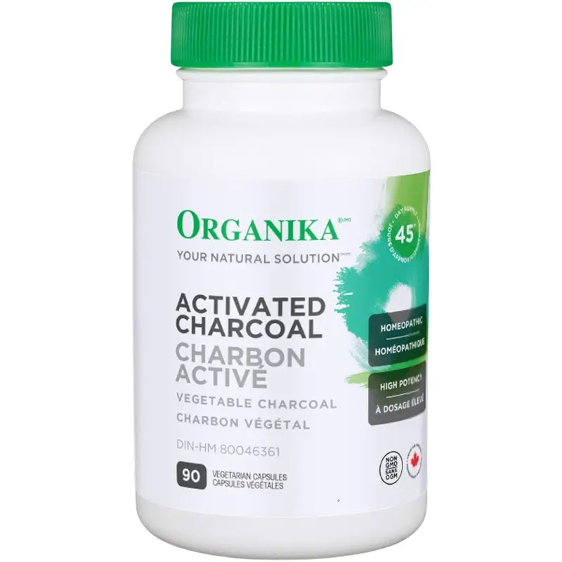 Organika Activated Charcoal Capsules – 90 Count, Natural Detox Support 1