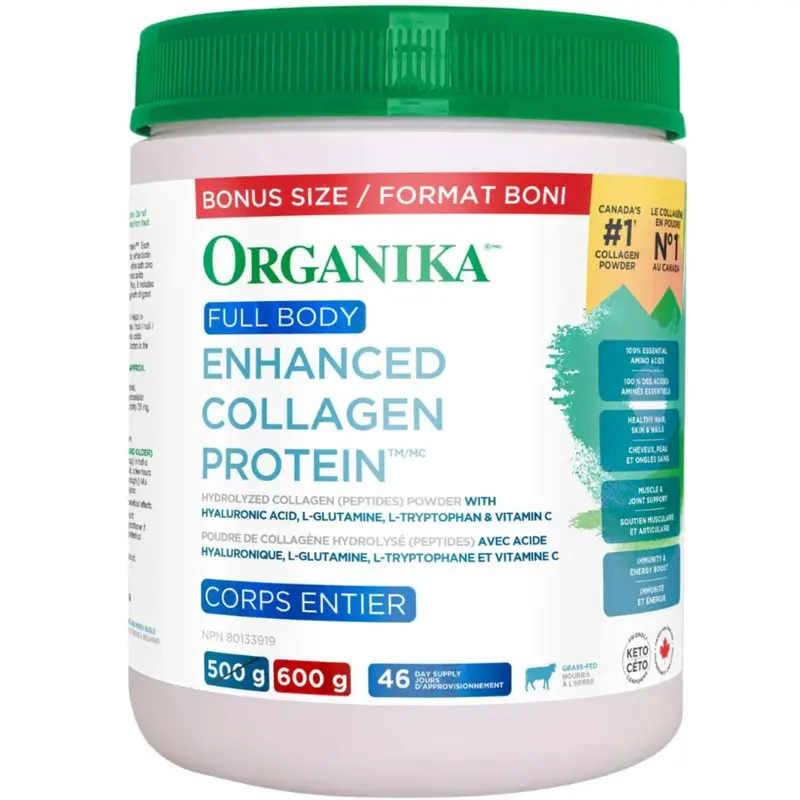 Organika Full-Body Enhanced Collagen Powder – Bonus Size (600G) 1
