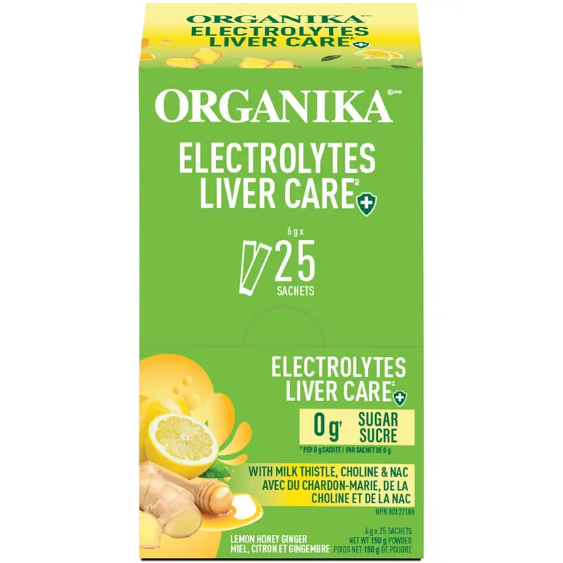 Organika Liver Care Electrolyte Sachets – Herbal Support Formula, 6G × 25 (Box) 1