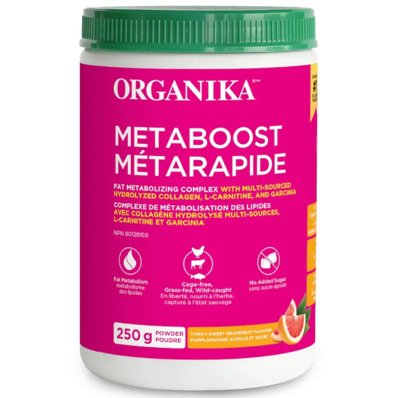 Organika Metaboost Fat Metabolism Powder – Thermogenic Support Blend, 275G 1