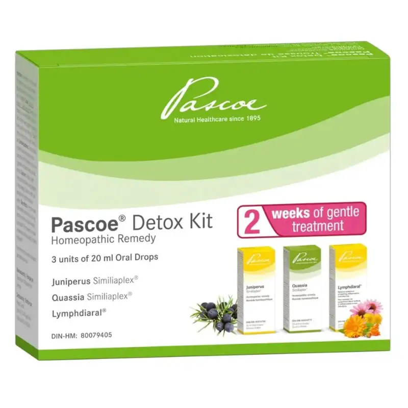 Pascoe Detox Kit – Triple-Action Herbal Cleansing System, 3 × 20 Ml 1