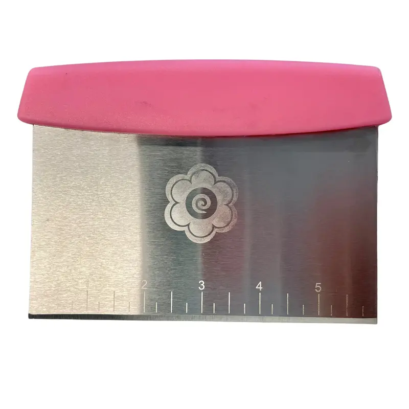 Pink Flour Box Bench Scraper Tool 1