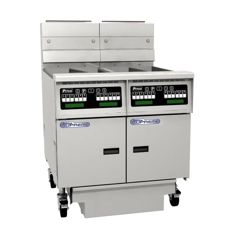 Pitco Se14T-C/Fd/Ff Dual-Basket Split-Pan Fryer – 12L, Computer-Controlled, Filter Drawer 1