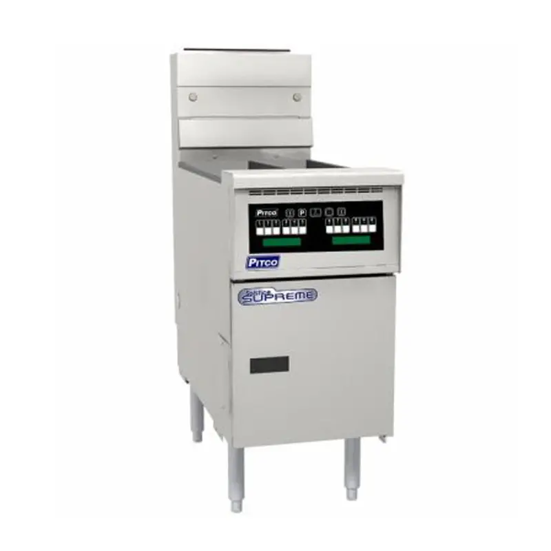 Pitco Se14T-C-Fr Dual-Basket Split-Pan Fryer – 12L, Computer-Controlled, Filter-Ready 1