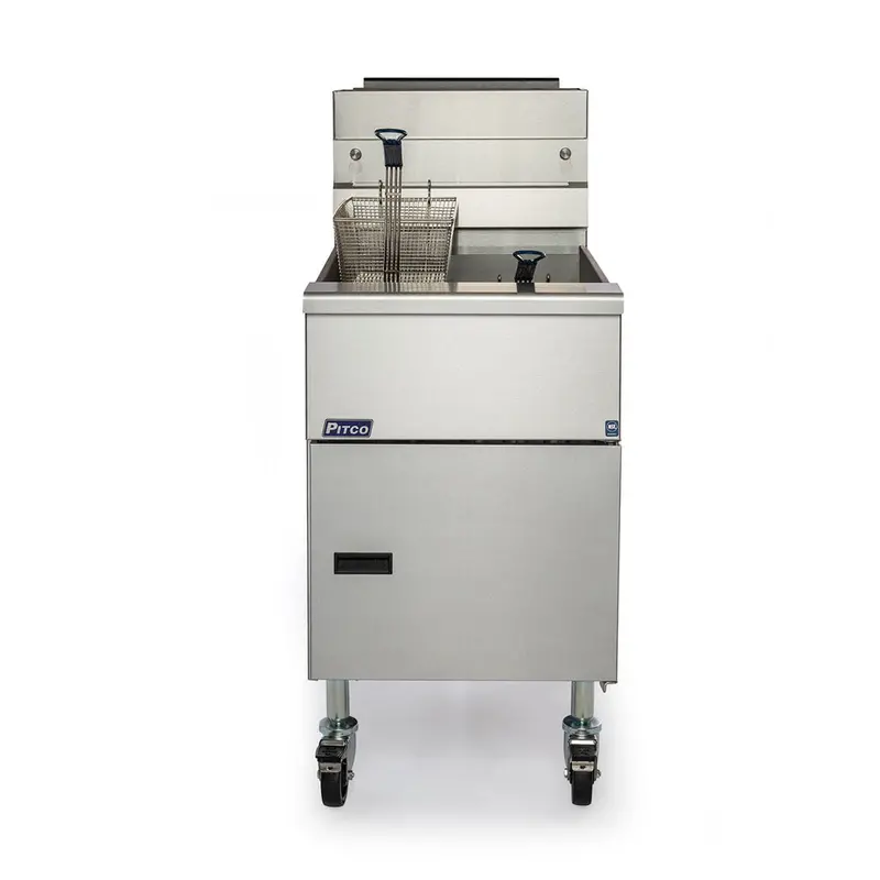 Pitco Se18-Fr Triple-Basket Fryer – 41L, Solid-State Control & Filter Drawer 1