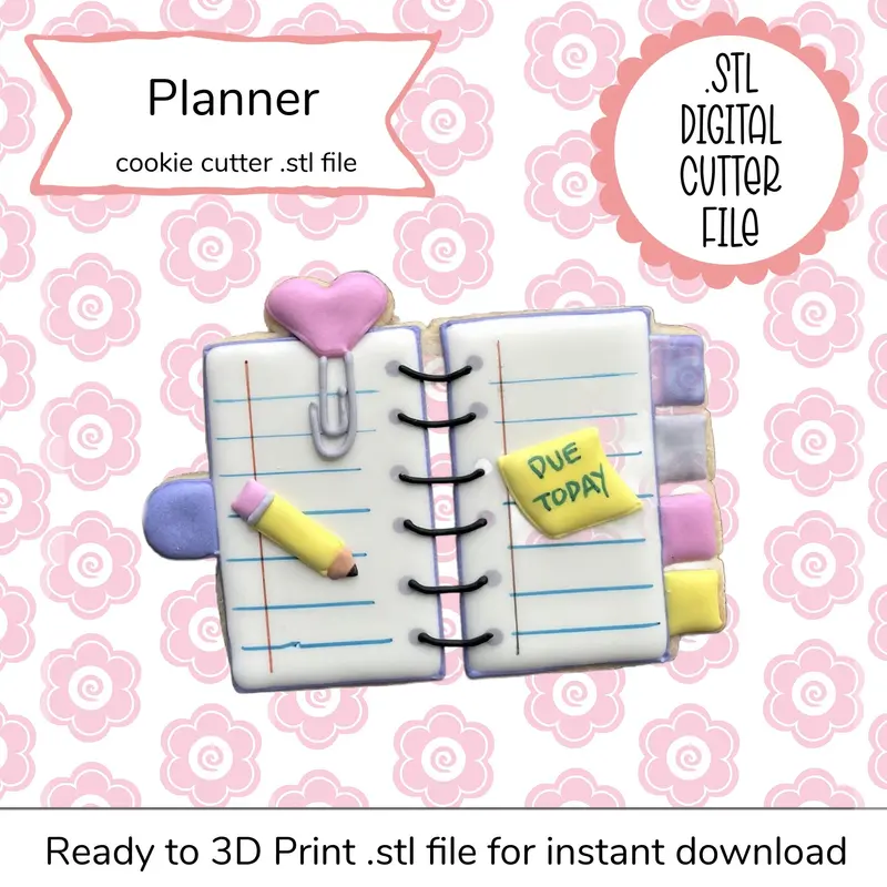 Planner-Themed Svg Stl Digital Cut File For Diy Planners And Journals 1