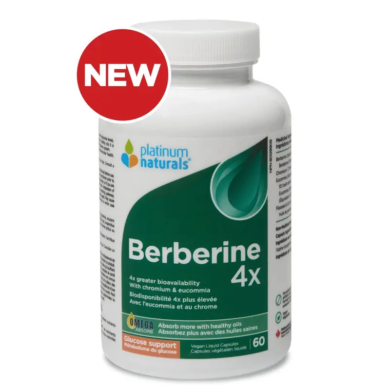 Platinum Naturals Berberine 4X Concentrated – 60 Softgels 1